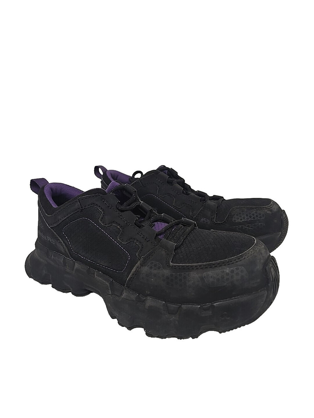 Timberland PRO Women’s Powertrain EV Comp Toe Work Shoes TB0A66T7ECS Black 9W